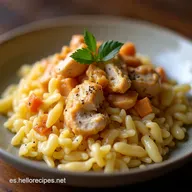 Arroz Caldoso con Pollo Cremoso Receta F&aacute;cil y Confortable