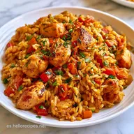 Arroz con Pollo en Thermomix para 4
