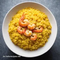 Arroz de Coliflor al Ajillo con Gambas Mi Secreto Keto