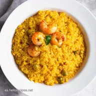 Arroz con Rape y Langostinos de Lujo Receta F&aacute;cil