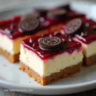 Barritas de Cheesecake de Oreo La Receta M&aacute;s F&aacute;cil