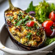 Receta de Berenjena Rellena de Carne Horneada en 60 Minutos