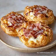 Bocaditos De Hojaldre Con Jam&oacute;n Y Queso