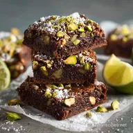 Brownies de Lim&oacute;n Pistachos y Chocolate Blanco La Receta F&aacute;cil de Blondies Gourmet