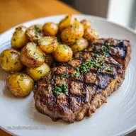 Receta de Carne Asada con Patatas al Horno Jugosa