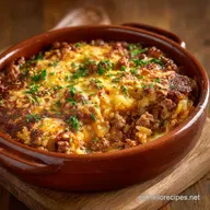 Cazuela de Arroz y Carne Molida con Cebolla France: El Gratinado de Confort