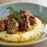 Chuletas de Cerdo con Ajo y Mantequilla y Pur&eacute; Sua: La receta m&aacute;s jugosa.