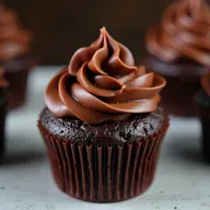 Receta Cupcakes de Chocolate H&uacute;medos con Ganache Sedoso