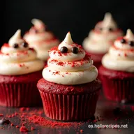 Cupcakes Red Velvet Halloween Receta Terror&iacute;ficamente Deliciosa