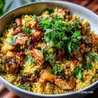 Cusc&uacute;s de Pollo y Verduras Vibrante