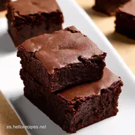 Postre de Chocolate Casero Brownies Fudgy de Doble Chocolate