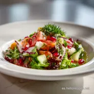Ensalada Turca: Receta con Burgol para 4 Servings