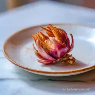 Flor de Alcachofa Confitada: Receta con Jam&oacute;n para 4 Raciones