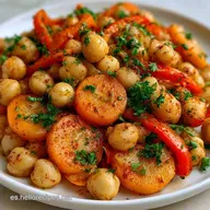 Garbanzos Con Verduras R&aacute;pidos: Toque de Lim&oacute;n