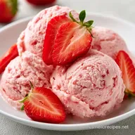 Helado De Fresa Para 4 Personas