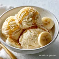 Helado de Pl&aacute;tano Cremoso para 2