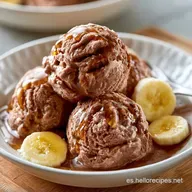 Helado De Plátano Con Leche De Coco
