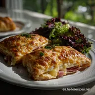 Aperitivo de Hojaldre con Jam&oacute;n y Queso