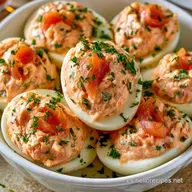 Huevos Rellenos Con Salmón y Yogur Griego
