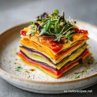 Lasa&ntilde;a de Verduras con Bechamel en 1h 10min