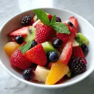 Macedonia de Frutas: Explosi&oacute;n C&iacute;trica con Texturas