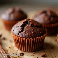 Muffins de Doble Chispas de Chocolate Esponjosos Receta F&aacute;cil