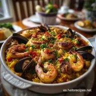 Paella de Marisco Un Festn del: El Secreto del Grano Suelto