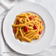 Pasta con tomate aceitunas Mediterr&aacute;neo en tu plato
