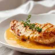 Pechuga Pollo Salsa Ajo en 25 Minutos