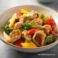 Receta R&aacute;pida y F&aacute;cil de Pollo con Verduras
