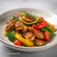Comida sin Carbohidratos con Pollo y Verduras