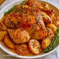 Pollo Relleno Navideño para 4 Personas
