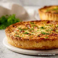 Quiche Lorraine: Receta Francesa para 10 Raciones