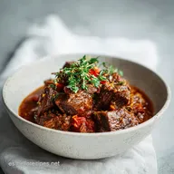 Rag&uacute; de Ternera para 4 Raciones: Guiso de Carne Melosa