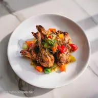 Receta de Conejo al Ajillo Tradicional para 4 Servings