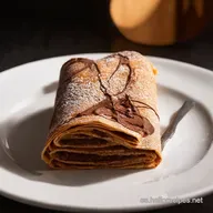 Rollo de Crepes de Chocolate Receta F&aacute;cil y Casera