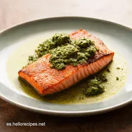 Salm&oacute;n a la Parrilla con Chimichurri Receta Argentina