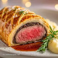 Solomillo Wellington Tradicional: Carne Tierna y Hojaldre Crujiente