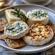 Tabla De Queso Y Galletas Con Nueces