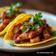Receta de Boneless de Pollo al Chipotle Tacos F&aacute;ciles