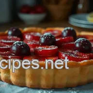 Tarta de Ciruelas Rojas Casera &iexcl;Receta F&aacute;cil de la Abuela!