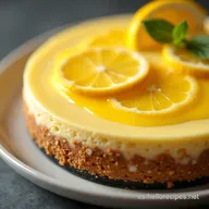 Tarta de Queso Cremosa con Crema de Lim&oacute;n Casera