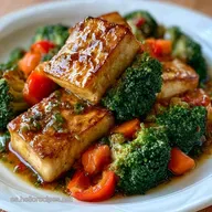 Tofu Salteado Verduras Estilo Chino