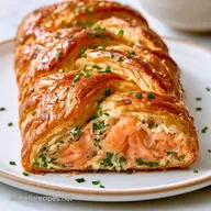 Trenza Salmón Queso en 35 Minutos