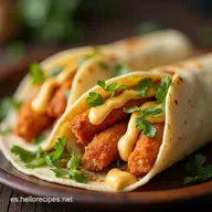 Wraps de Pollo Crujiente con Queso y Ajo La Receta M&aacute;s Crocante