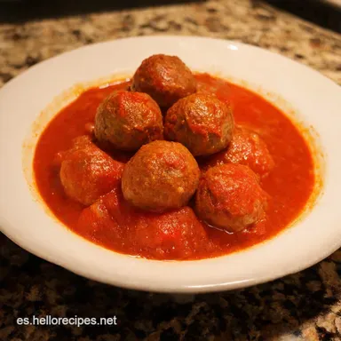 Albondigas con Tomate Receta Casera Fácil y Deliciosa Tarjeta de receta