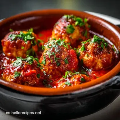 Alb&oacute;ndigas de bacalao en salsa de tomate: Receta tradicional y tierna Tarjeta de receta