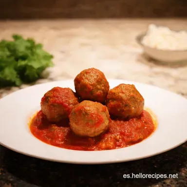 Albondigas en Salsa de la Abuela Receta Casera y Deliciosa Tarjeta de receta