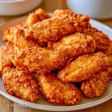 Alitas De Pollo Fritas Crujientes Tarjeta de receta