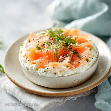 Aperitivo de Salm&oacute;n y Queso Crema: Textura Crujiente en 30 Minutos Tarjeta de receta